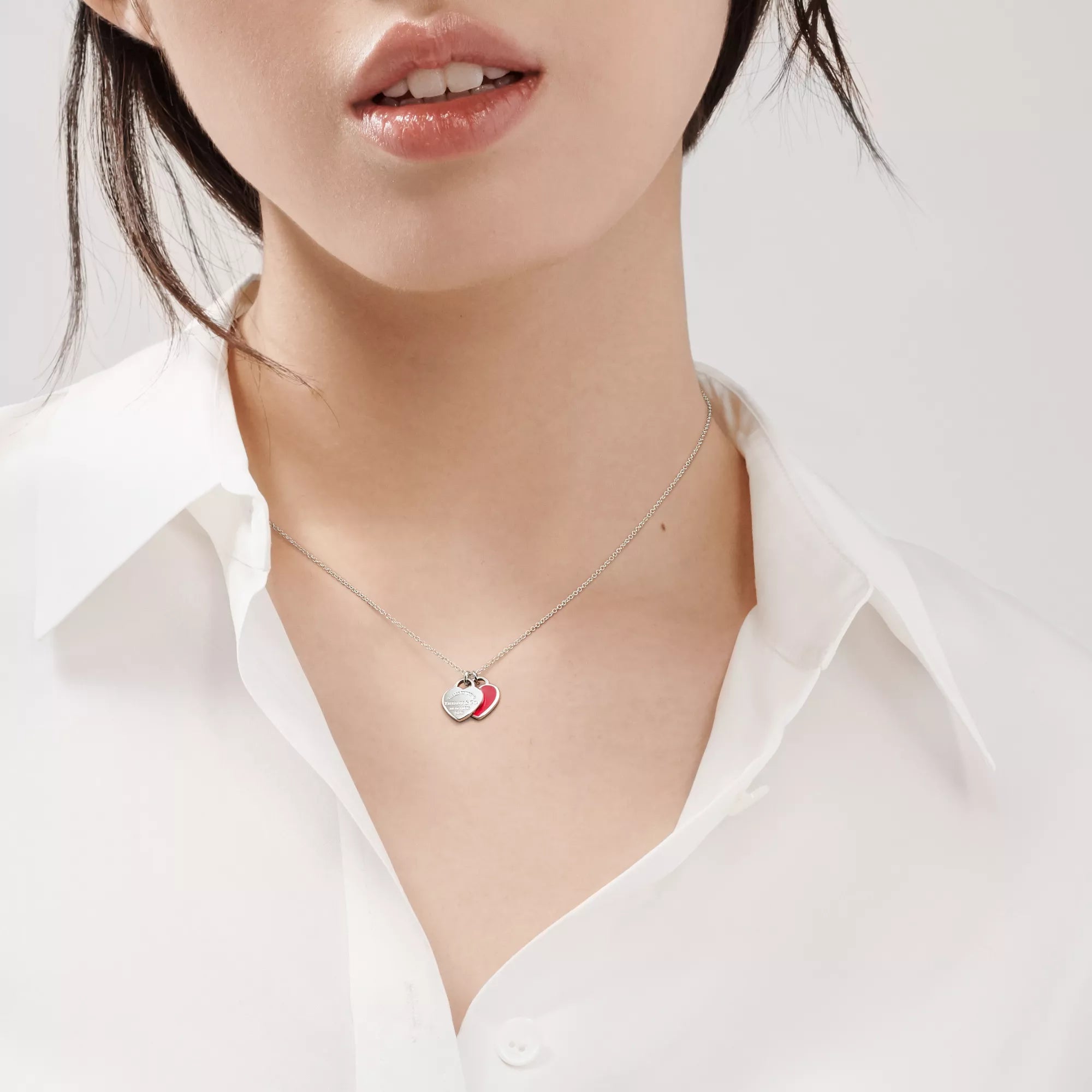 Tiffany & Co.: Tiffany Red® Double Heart Tag Pendant